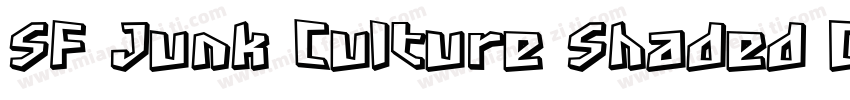 SF Junk Culture Shaded Oblique字体转换